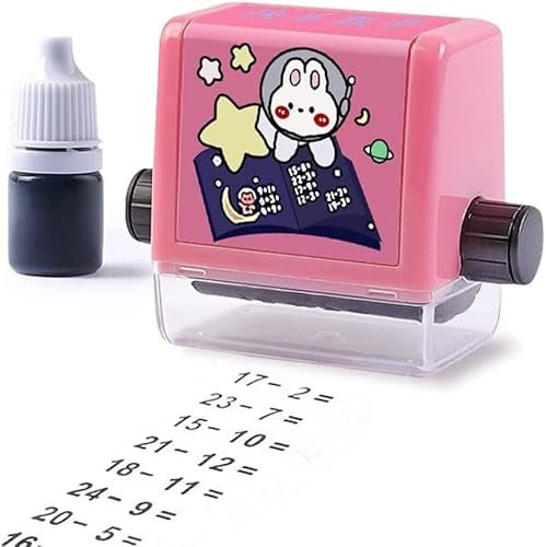 Roller Digital Teaching Stamp - Innerhalb von 100 Lehrfragen Mathematik Praxis, Addition Subtraktion Seal Arithmetic Arithmetic Artifact, Wiederverwendbare Addition und Subtraktion Lehrstempel