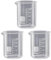 FSSTUD 3 Stück 100 ml Glas-Messbecher, transparente, niedrige Form, wiederverwendbar, wissenschaftlich, kleine abgestufte Becher, Kochen, Messbecher mit Ausguss für Labor