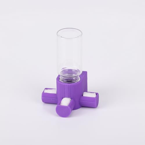 Daerky Jumping Spider Water Dispenser, Magnetic Hanging Feeder,Suitable for Jumping Spiders,Tarantulas, Praying Mantises,Arboreal Animals, and Other Small Animal Enclosure Accessories,5ML (Purple)