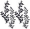 PH PandaHall 4pcs Embroidery Iron On Patches, 2 Styles Flower & Leaf Patches Embroidery Applique Decorative Patches Embroidered Patch Sew On Patches for Dress Decoration Repair Clothing, Black