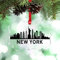 LMMIXEE New York Skyline Stadtbild, personalisierte Weihnachtsschmuck 2024, Amerika-Reise, Weihnachtsdekoration für Baum, klare Acryl-Ornamente, einzigartiger Weihnachtsbaum-Anhänger,