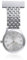 Nurse Fob Watch with Glow in The Dark Quartz Movement, Stainless Steel Adjustable Date Clip-on Pocket Watch for Doctors, Paramedics, and Medical Professionals, Water Resistant Hanging Lapel Pin