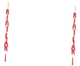 Alipis 2stücke Traditionelles Chinesisches Neujahrs-hängedekor Chili-Form Für Und Tür Geeignet Für Frühlingsfest-Dekorationen Und Festliche Anlässe