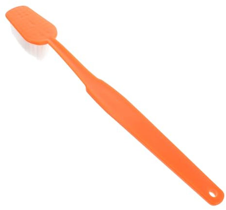 ERINGOGO Styling-zahnbürste Große Zahnbürstenstütze Übergroßes Zahnbürsten-partydekorationen Zahnbürste-Halloween-kostüm Riesige Zahnbürste Jumbo-zahnbürste Orange Beflockung
