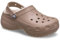 Crocs Classic Platform Lined Clog 34-35 EU Latte