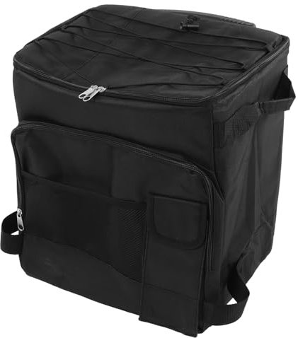 ERYUE 43 L Kühltasche auf Rollen, Tragbare, Isolierte Kühltasche mit Doppelreißverschluss und Griff für Picknick und Camping, aus Oxford-Stoff, Aluminiumfolie, Geeignet für