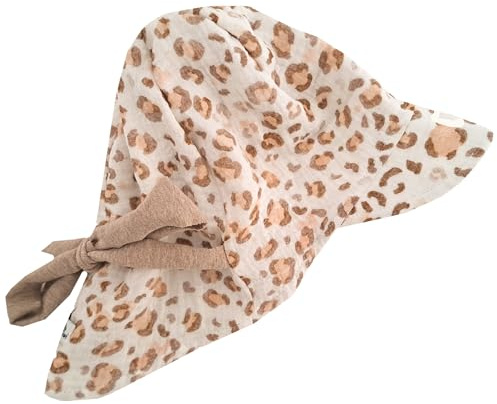 Fuchs & Kiwi Baby Sommerhut Musselin – UV-Schutz 50+ & atmungsaktiv – Mitwachsend – 100% Baumwolle – Öko-Tex – Sonnenhut Baby – Handmade in Berlin