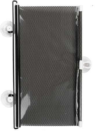 Auto Sonnenblende Schwarzer Einziehbarer Fahrzeug Auto Vorhang Fenster Rollo Sonnenschutz Rollo Schutz 40Cm 60Cm(58x125cm1)