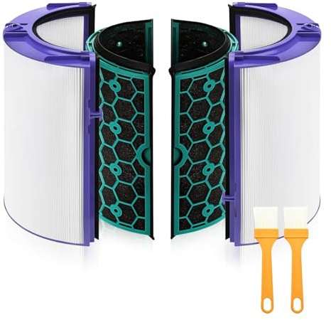 TP04 Replacement Filter for Dyson TP04 HP04 DP04 TP05 DP05 Air Purifier Sealed Two Stage Pure Cool Fan Combi 360° Glass HEPA Filter & Activated Carbon Filter #969048-01