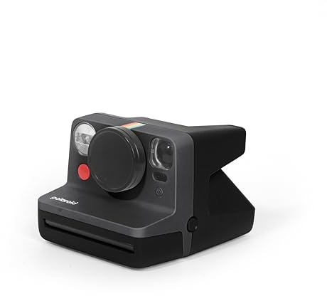 MUZIRI KINOKOO Aluminum Alloy Lens Cap for Polaroid Now 3 Gen/Now + 2/3 Gen Camera, Now 3rd/Now Plus 2nd/3rd Generation Camera Lens Cover in Cushioned Sponge Flocking Layer Inside - Black