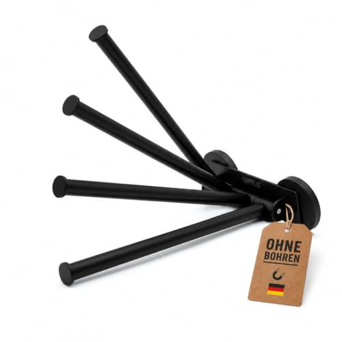 Campnetic Magnetischer Wäschehalter 4-armig für Camping | Für Camping & Vanlife, Flexibel & ohne Bohren, Gummierte Magnete, Handtuchhalter, Für Wohnmobil, Camping Magnet