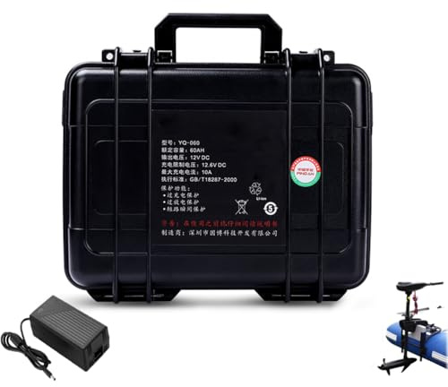 JHKJ 12V 60Ah 80Ah 100Ah 120Ah 150Ah Lithium-Batterie für Schiffsantriebe, 12V Outdoor-Antriebsbatterie für Elektroboote, Angelboote, Motor,12v,80Ah