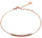 PAUL HEWITT Armkette Damen Rosegold Portside - Edelstahl Armband Damen (vergoldet) mit Damen Schmuck Anhänger in Rosegold aus Edelstahl (Segeltau)