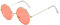 Lazzboy Frauen Männer Vintage Retro Brille Unisex Fashion Circle Frame Sonnenbrille Eyewear Klassische Lennon Runde Polarisierte Mit Schutz Paar Hippie Stil Kreis Farbige Gläser(C)