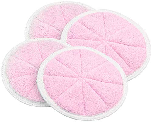 Sichler Haushaltsgeräte Profi-Poliermaschine: 4er-Set Poliertücher für Dampf-Fußboden-Poliermaschine FPW-800, Ø 14cm (Profi-Fußboden, Dampfmops, Mikrofaser)