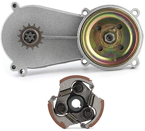 14T Getriebe, 14T Trommelgehäuse Getriebe Kupplungssatz Passend für 47ccm 49ccm Mini Pocket Quad Dirt Bike ATV Teile