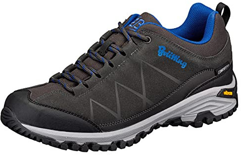 Brütting Kansas Unisex Cross-Laufschuh, anthrazit/blau, 45 EU