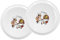 Emilja® Pizzateller 31cm Porzellan - 2er Set - Dekor Pizzabäcker