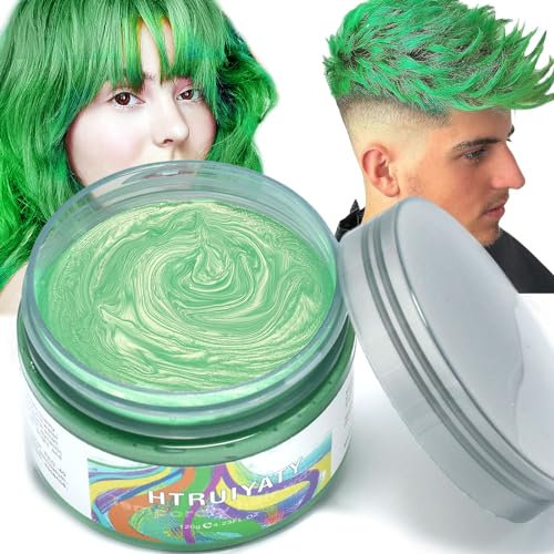 Cire De Couleur Cheveux Temporaire Lavable Unisexe Boue De Teinture Capillaire Pour Halloween Cosplay Noël