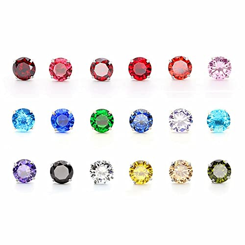 Skcess Süße Ohrringe Damen Gold, Ohrstecker Edelstahl 3 Mm Runder Zirkonia Ohrring Damen