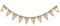 BETESSIN Naschbar Girlande Leinen Naschbar Wimpelkette Vintage Candy Bar Banner Candy Bar Deko für Geburtstag Hochzeit Taufe Feier Party