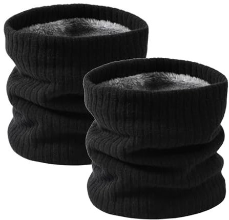 Onvavient Schal Herren Winter, Winter Halsschlauch Ski, Schlauchschal Halstuch Halswärmer Gesichtsschal Fleece Loop Schal Männer Frauen Warm Dick Loopschal Nackenwärmer