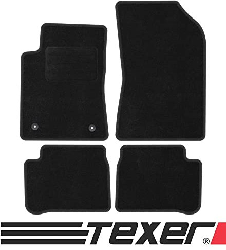 TEXER Textil Fußmatten Passend für Citroen C3 III Bj. 2017- ANTHRAZIT