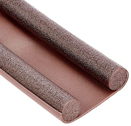 Paraspifferi Parafreddo Sottoporta Universali Made in Italy Porta Blindata Previene Spifferi Infiltrazioni Polvere Acqua Luce Insetti Rumori (1, Marrone)