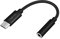 LogiLink UA0398 - USB Typ-C auf 3,5-mm-Klinkenstecker Adapterkabel (Stecker/Buchse), Länge: 13cm