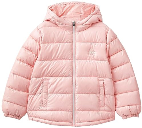 United Colors of Benetton Giubbotto 2eo0cn012, Giacca Bambine e ragazze, Rosa Antico 03Z, S