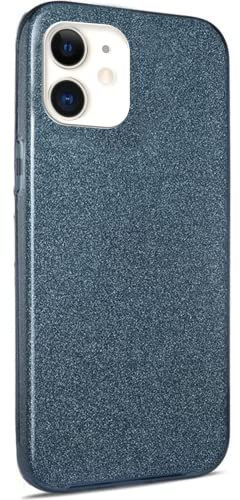 MHtech Glitter Case for iPhone 11, Bling Sparkle Shockproof Cute Sparkly Case Cover for Women and Girls. Protective Case for iPhone 11 (Black)