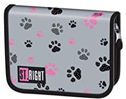 ST.RIGHT Paws PC03 Mäppchen, Grey, 20.5 x 14 x 3.5 cm