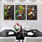 Trayosin Küche Poster 3er Set - Gewürz Leinwand Bilder Wanddeko für Wohnzimmer, Küche & Esszimmer | Moderne Wandbilder Kunstdruck, Ohne Bilderrahmen (30x40cm)