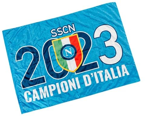ssc napoli, Bandera Tricolor Unisex Adulto, Azul