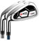 Left Handed Golf Club Iron, 7# Men Women Golf Iron with Stainless Steel Head R/S Carbon Shaft for Better Control (left hand steel rod,men)