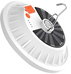 Toddmomy 1stk Sonnenlicht Solarleuchten Im Freien Zelt Licht Hängende Zeltlampe Tragbare Solarlaterne Solar-campinglaterne Notlicht Led Weiß Ufo-lichter Reisen Abs Hochwertiger Kunststoff