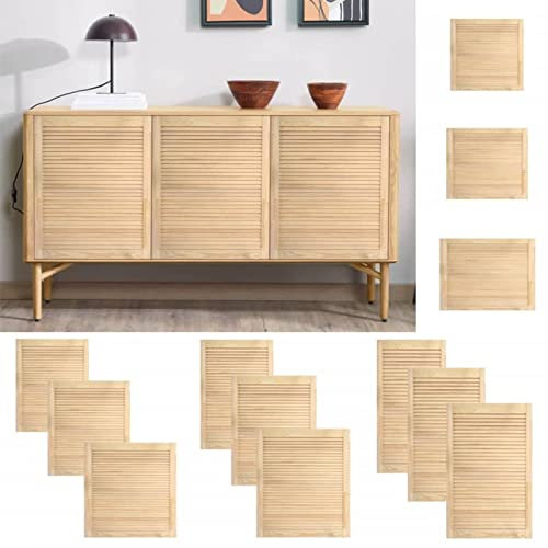 Homgoday Puertas de lamas de madera maciza de pino, 99,3 x 49,4 cm, puerta de entrada, puerta de entrada exterior para exteriores, jardín, terraza
