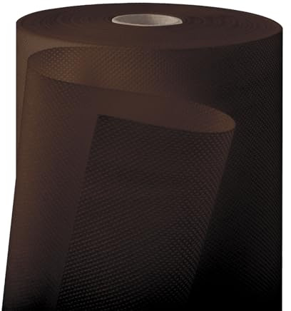 Longing Home Tischdeckenrolle, 1.1 × 30M, Braun | Stoffähnliche Tischdecke Rolle aus Vlies – für Geburtstag, Party, Vereinsfeier, Hochzeit, Jugendweihe, Taufe & festliche Deko