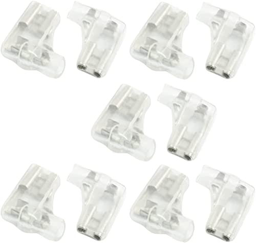 XYZOOM 10 Stück 6,3 mm rechtwinkliger L-Typ Crimp-Kabelschuh-Anschluss mit Abdeckung(e460e e3d86 e4639 bd0a7 7eb5c 2307b