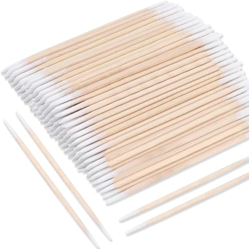 210 Cotton Swabs, Wooden Double Pointed Cotton Swabs, Cotton Swab Wooden Stick, Cotton Head Applicator, Tattoo Supplies Cotton Swab, Makeup Brush