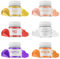 Wwtop Essbarer Glitzer - 3g x 6 Farben Glitzerpulver für Getränke, Gold Roségold Perle Weiß Orange Lila Rot Lebensmittel Glitzer, Glitzerpuder für Schokolade, Kuchen, Fondant, Cocktails, Drinks