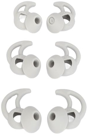 Soft Silicone Replacement Earbud Tips Earbud Covers for Bose, for Sport Earphones, 3 Pairs, S/M/L (Gray)