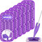 Reusable Mop Refill Pads for Flash Powermop: 6 Pack Microfibre Wet Wipes Dry Cloths Replacements for Power Spray Mop & Swiffer WetJet - Household Kitchen All Purpose Floor Cleaning
