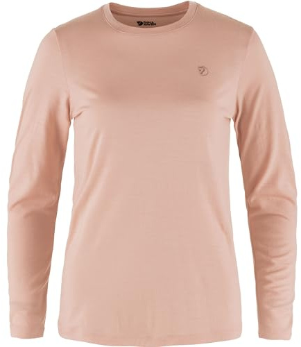 Fjällräven Damen Abisko Wool LS T-Shirt, Chalk Rose, L