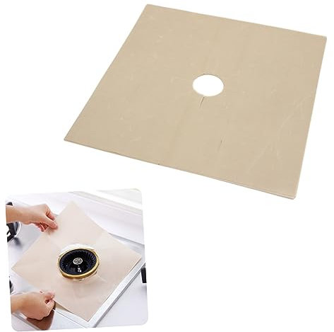 Angoily Schützen Sie Ihren Gasherd 4 Stück Antihaftbeschichtete Gasherd-backofen-auskleidungsblätter Für Einfache Wartung Und Sauberkeit