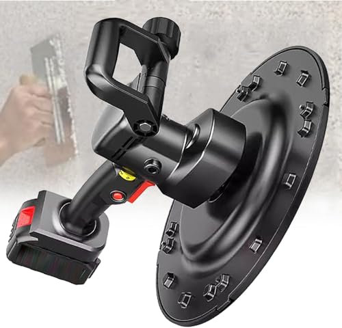 Machine de plâtrage de Mur électrique, Ponceuse à béton électrique, polisseuse de Mur de mortier de Ciment en béton, Machine de Finition de plâtre de Ciment électrique,2batteries