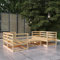 DYRJDJWIDHW Outdoor Kissen,gartenliege wetterfest,paletten,5-TLG. Garten-Lounge-Set Massivholz KieferGeeignet für Garten, Swimmingpool, Wohnzimmer, Terrasse