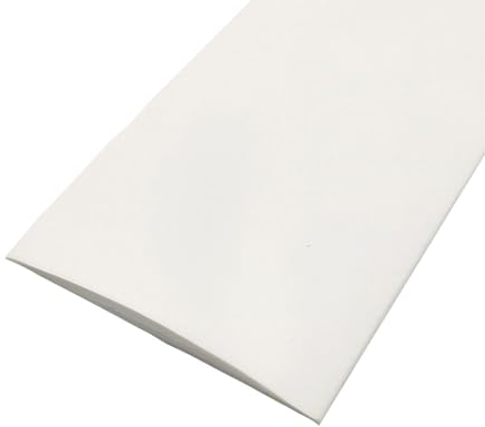 Barra per soglia bianca, piatta da laminato a piastrelle, profilo di transizione in PVC, bordo autoadesivo in vinile per fessure da pavimento, striscia di giunzione da moquette a pavimento