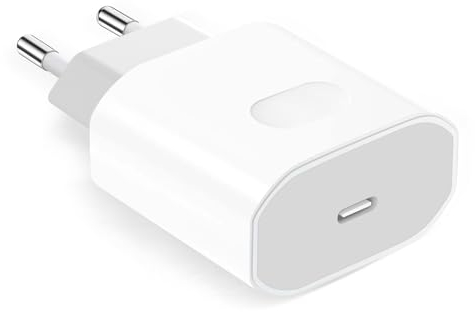 Chargeur USB C, 20W Prise USB C Chargeur Rapide pour iPhone 16 15 14 13 12 11 Pro Max Plus Mini SE X XS XR, Samsung Galaxy, Embout Adaptateur Secteur Bloc Type C