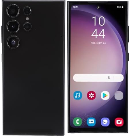 Bewinner Smartphone Android 4G Sbloccato, 8 GB di RAM 256 GB di ROM, Schermo Incell HD da 6,6 Pollici 2400 * 3200, Fotocamera da 13 MP 24 MP, Telefono Cellulare Sbloccato Dual SIM, (BLACK)